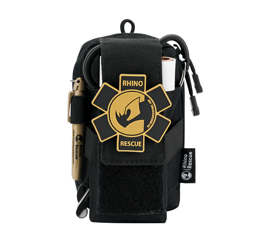Тактическая аптечка первой помощи RHINO Rescue Tactical Bag Outdoor Molle Military (чёрная), фото 2