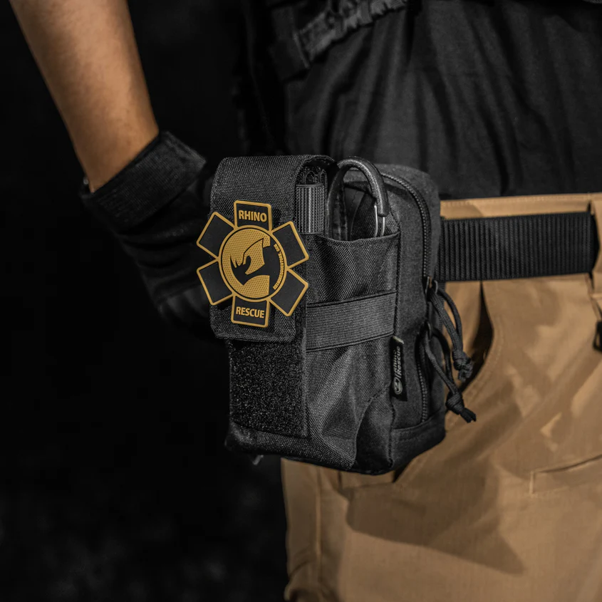 Тактическая аптечка первой помощи RHINO Rescue Tactical Bag Outdoor Molle Military (чёрная), фото 10