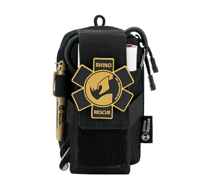 Тактическая аптечка первой помощи RHINO Rescue Tactical Bag Outdoor Molle Military (чёрная)