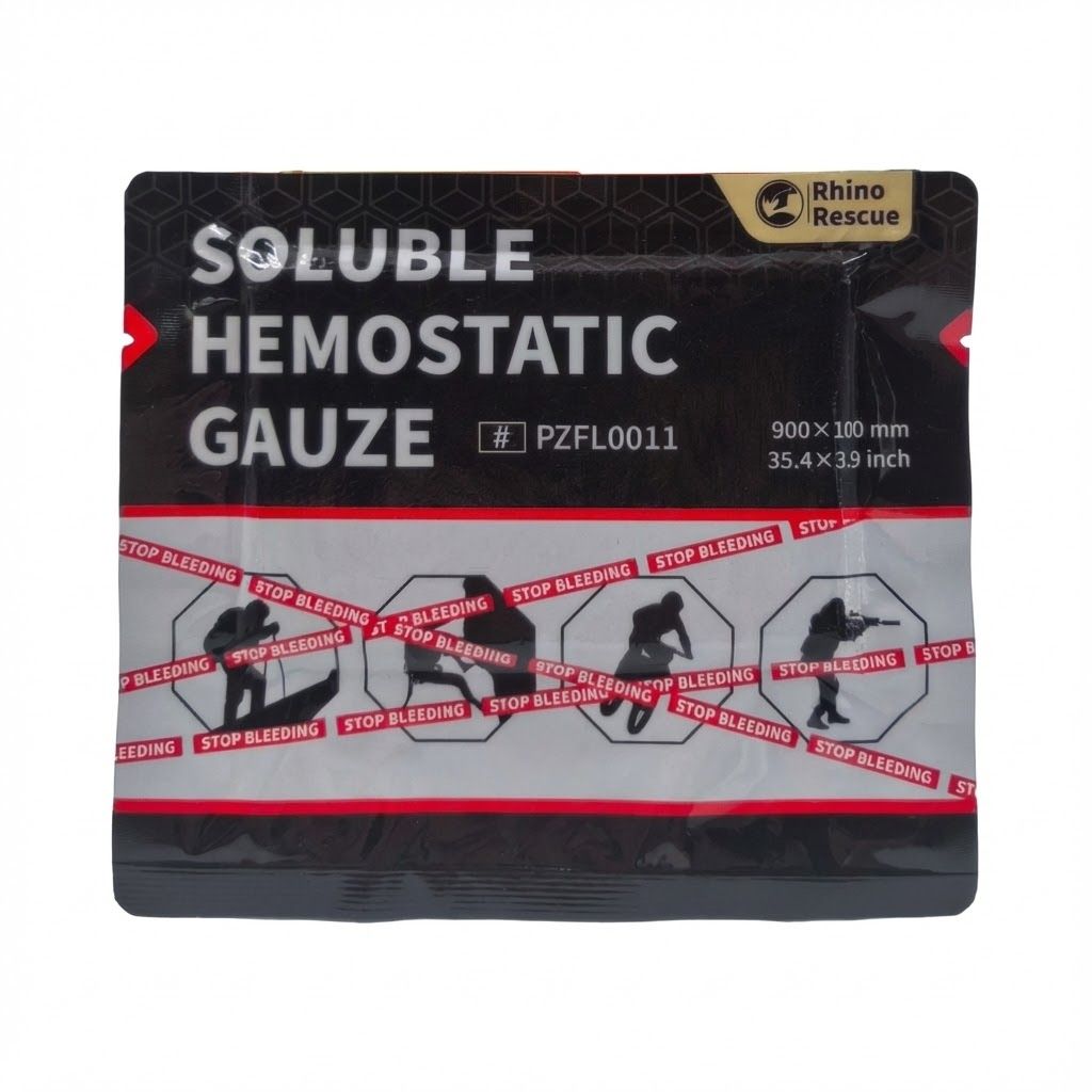 Кровоостанавливающий бинт Rhino Rescue Soluble Hemostatic Gauze PZFL0011, фото 2
