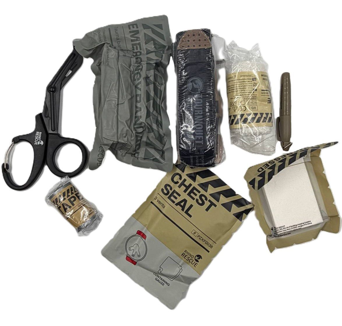 Тактическая аптечка первой помощи RHINO Rescue Tactical Bag Outdoor Molle Military (мох), фото 4