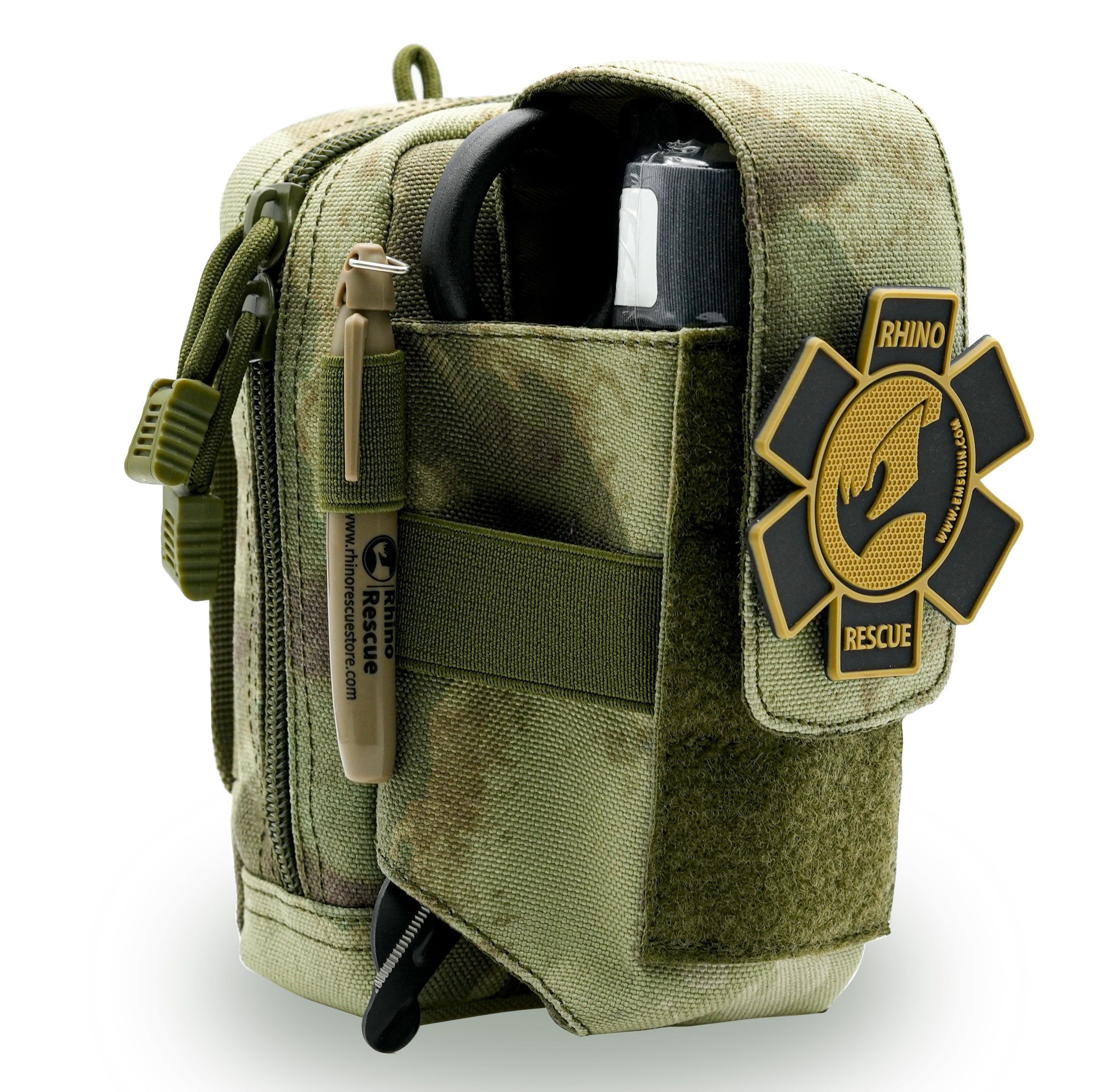 Тактическая аптечка первой помощи RHINO Rescue Tactical Bag Outdoor Molle Military (мох), фото 5