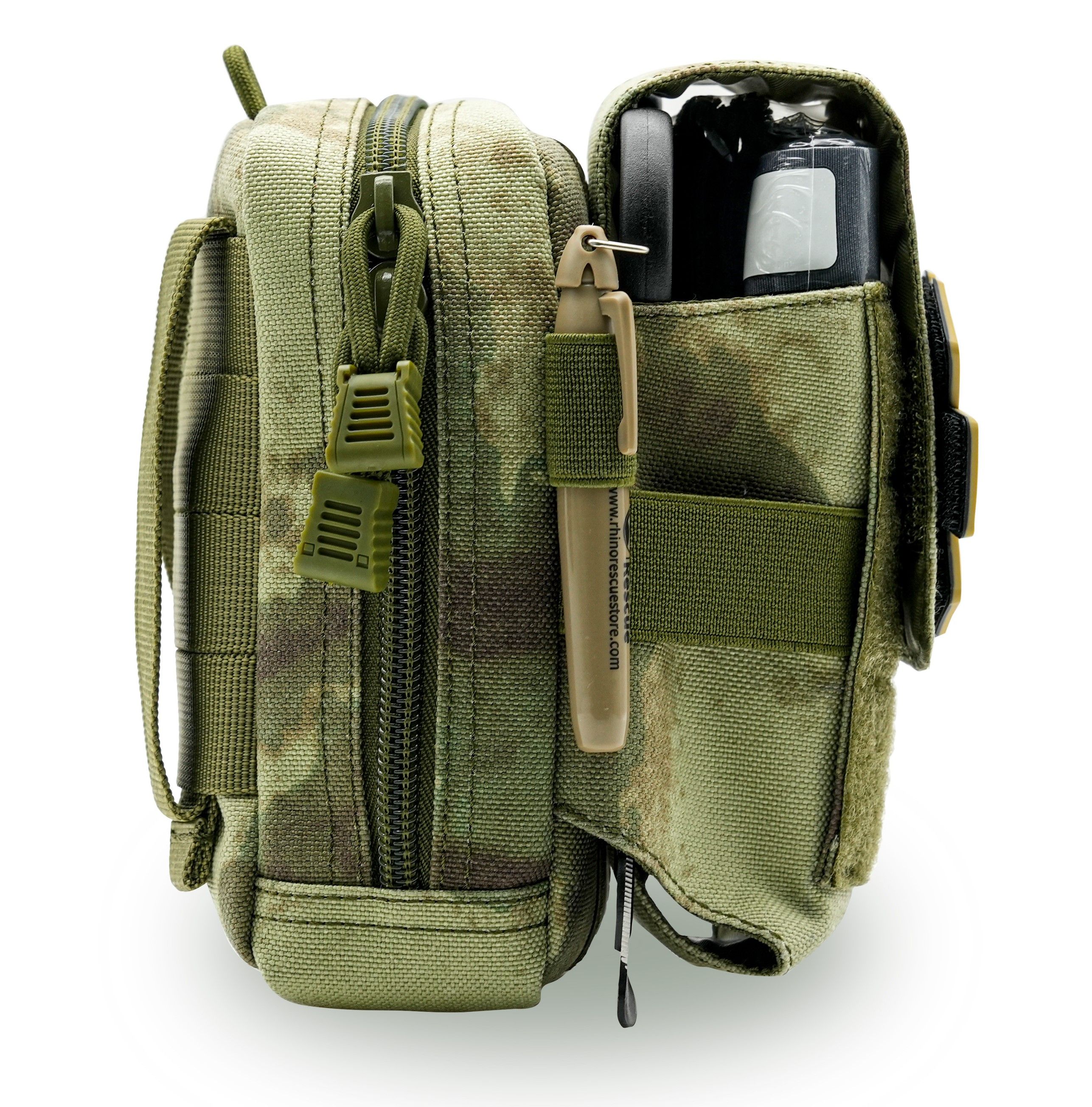 Тактическая аптечка первой помощи RHINO Rescue Tactical Bag Outdoor Molle Military (мох), фото 6