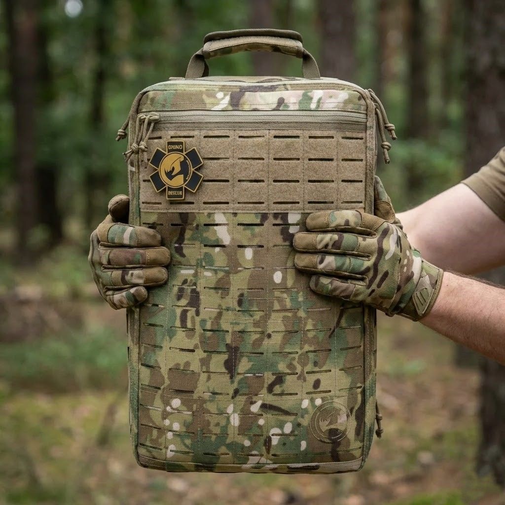 Аптечка рюкзак тактический с наполнением R9 Rhino Rescue 20L1000D (мультикам), фото 11