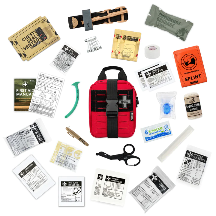 Аптечка тактическая Рино Rhino Rescue IFAK SE PRO (большая) Красная, фото 6