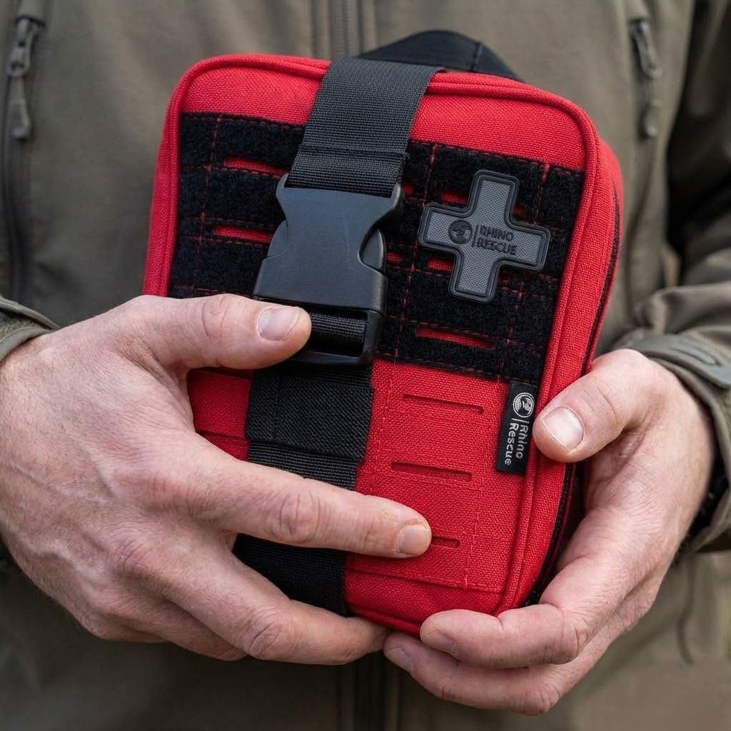 Аптечка тактическая Рино Rhino Rescue IFAK SE PRO (большая) Красная, фото 7