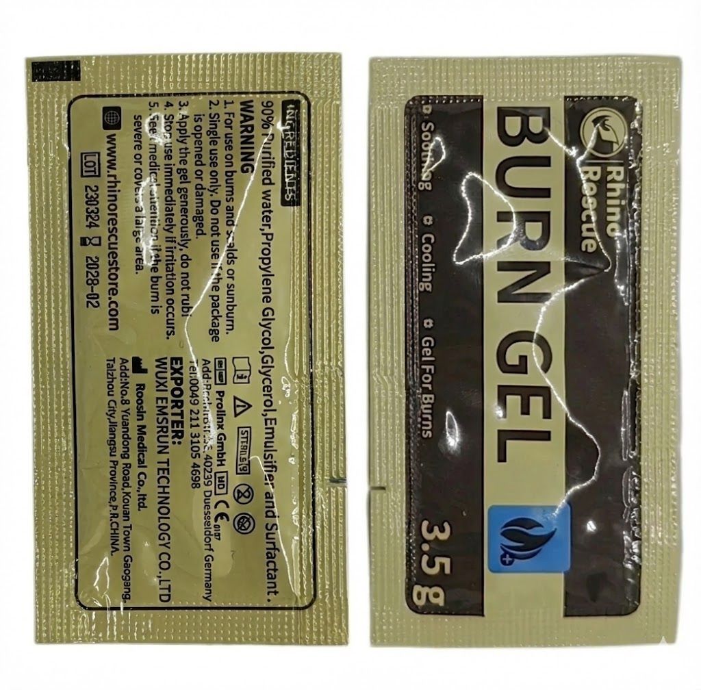 Гель противоожоговый RHINO Rescue Burn Gel 3,5 гр., фото 5