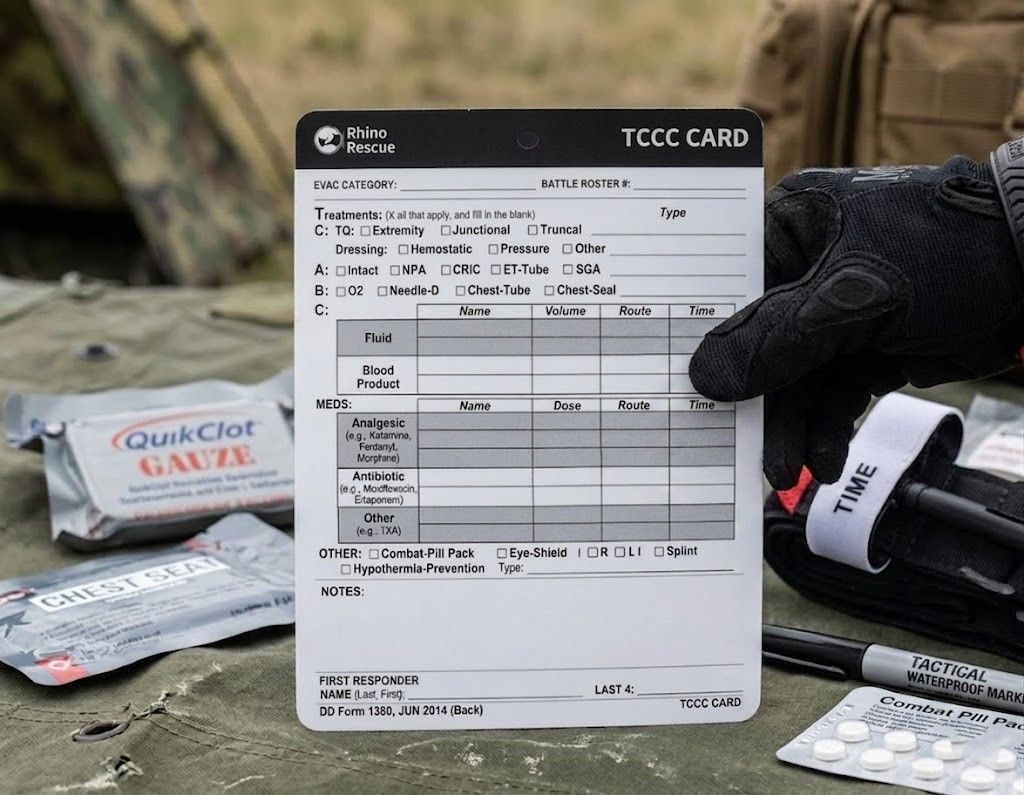 Карточка пострадавшего (Rhino Rescue) TCCC Card BCKZ0071, фото 6