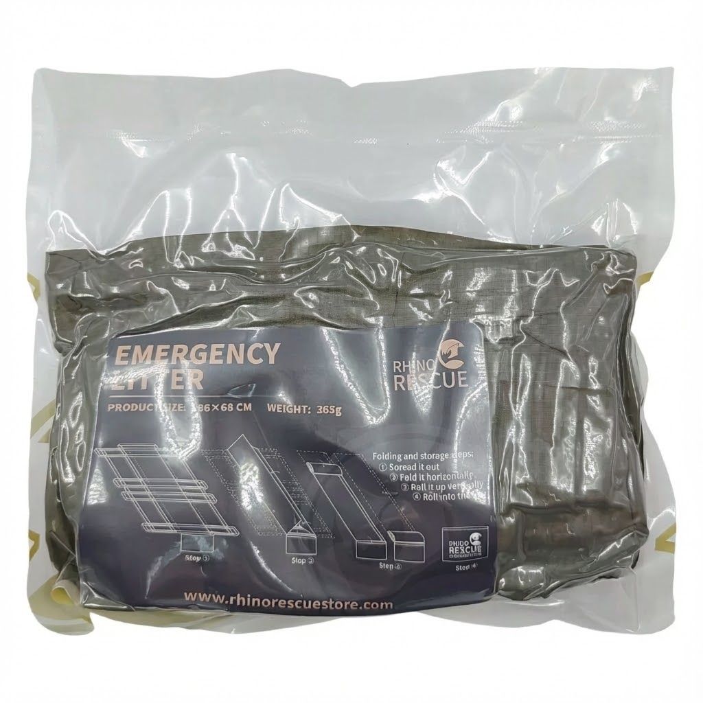 Многоразовые складные носилки Rhino Rescue MULTI-USE DISPOSABLE LITER DJRT0024 (зеленые), фото 5