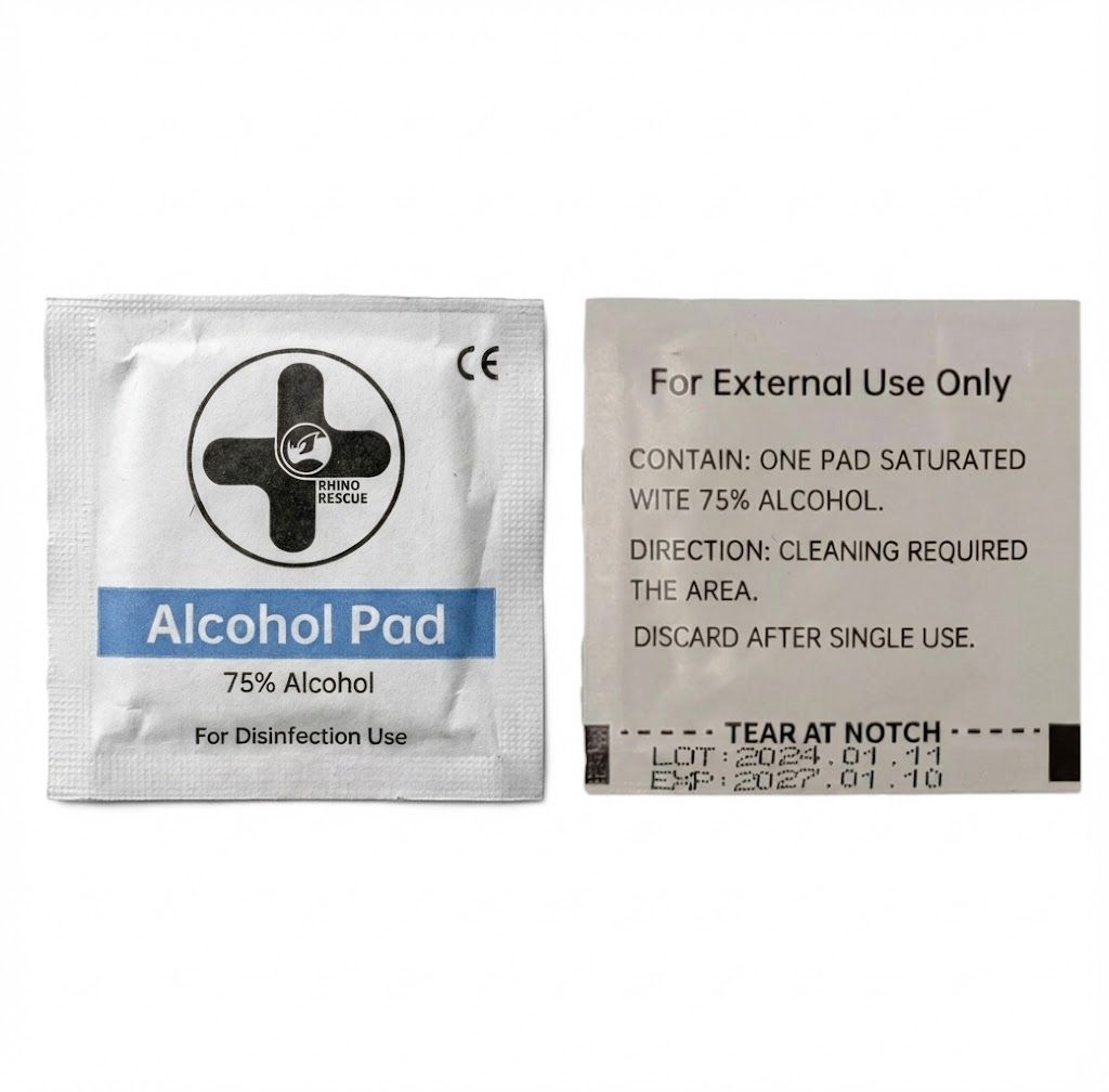 Салфетка спиртовая RHINO Rescue Alcohol Pad, фото 5