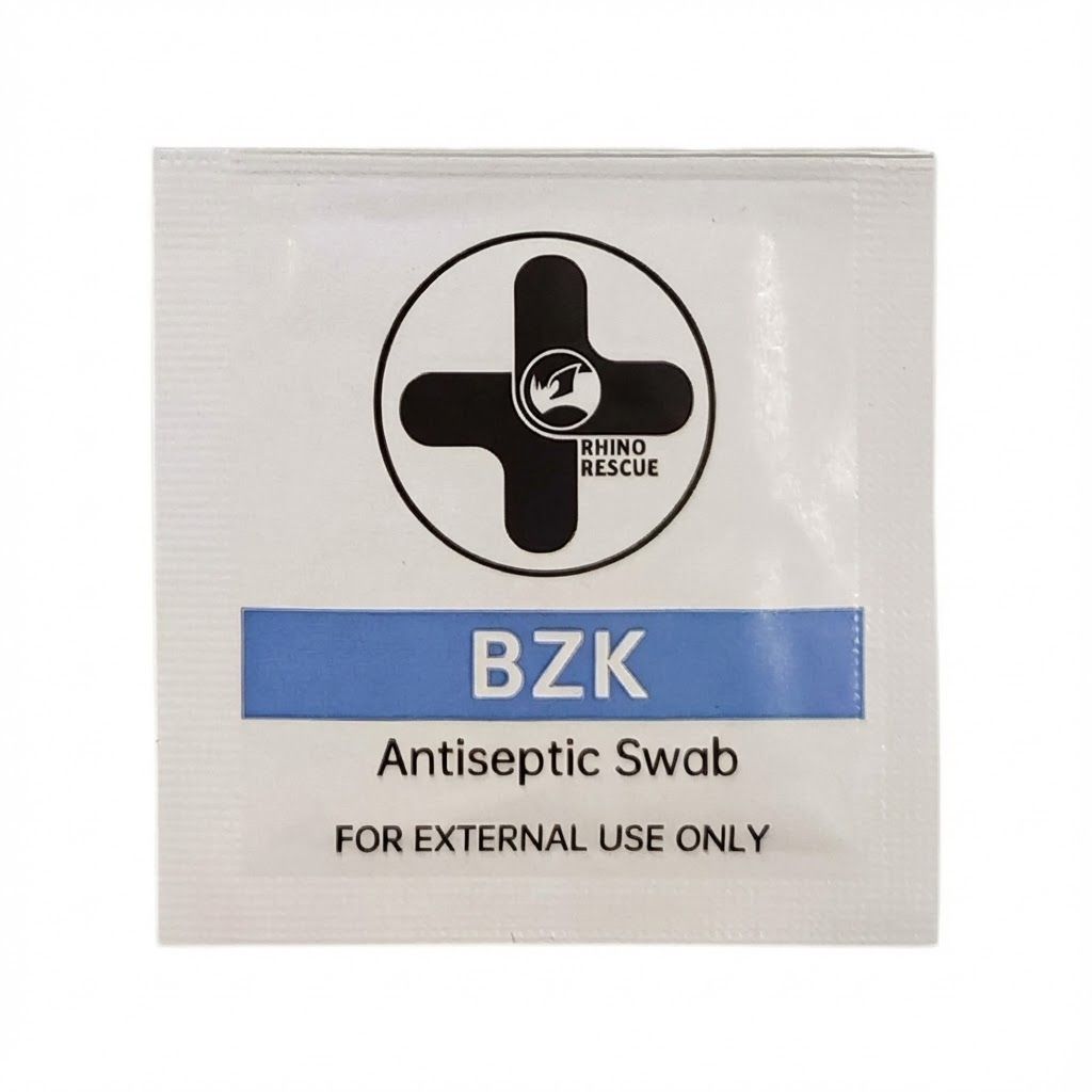 Салфетка антисептическая RHINO Rescue BZK Antiseptic Swab, фото 2
